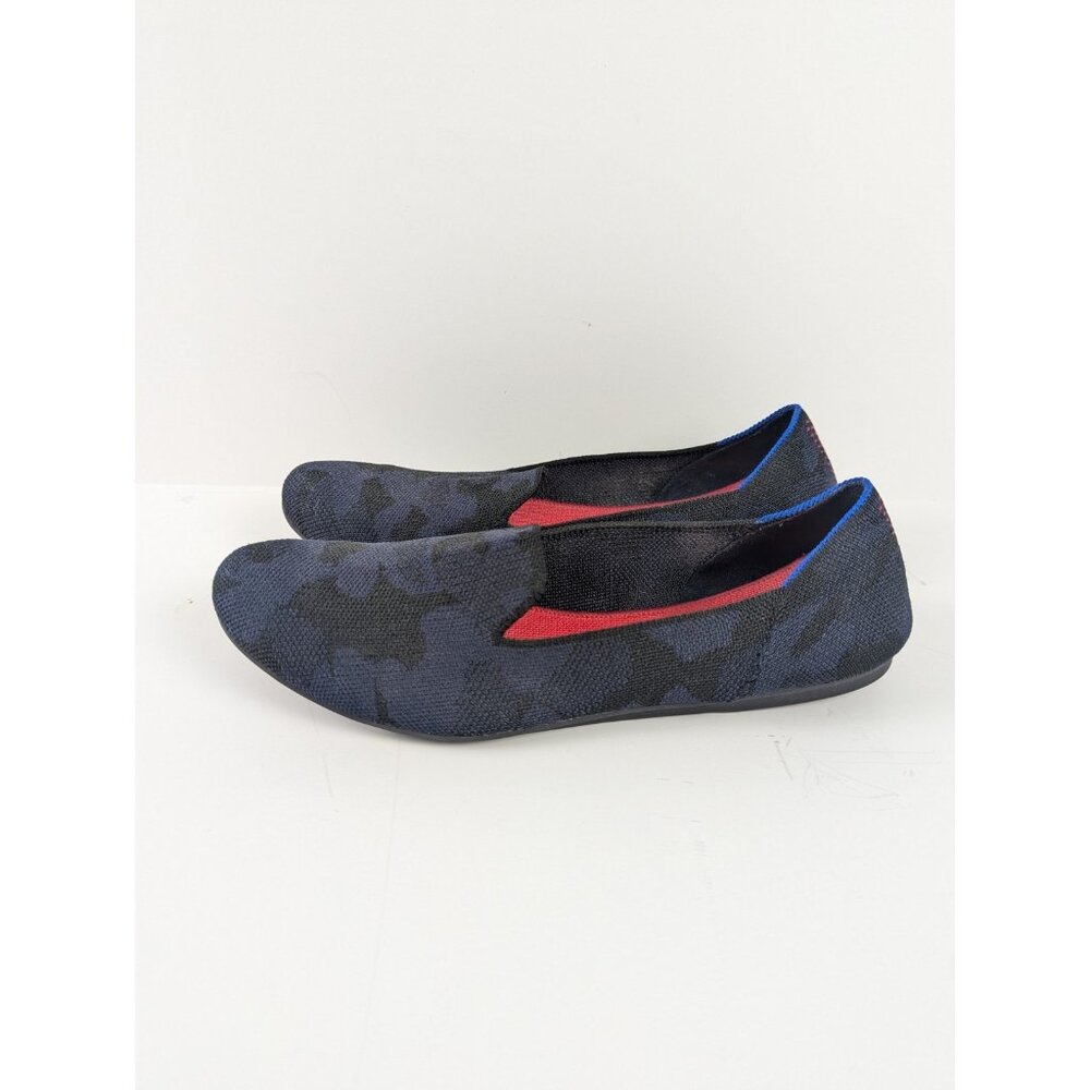 Rothy's Midnight Blue Camo Slip-on Flats Size 10 The Loafer Retired
